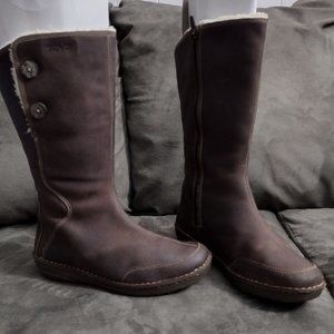 Women's TEVA Tonalea Leather & Wool Winter Boots 8